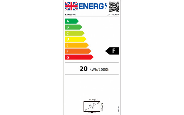 SAMSUNG C24T550FDR - &Eacute;tiquette &eacute;nergie v2