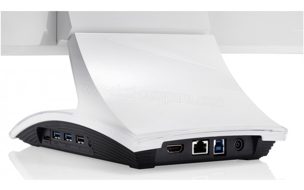 SAMSUNG C27B750X - Vue pied et connectique arri&egrave;re