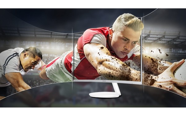 SAMSUNG C27F581FDU - Vue 3/4 droite