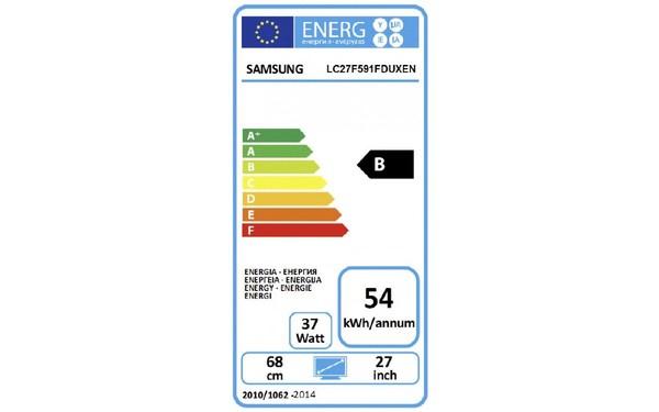 SAMSUNG C27F591FDU - &Eacute;tiquette &eacute;nergie
