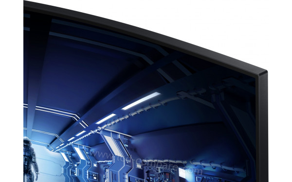 SAMSUNG C27G55TQWU - Zoom sur le coin sup&eacute;rieur droit