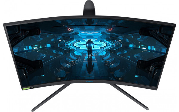 SAMSUNG C27G73TQSU - Vue du dessus en perspective