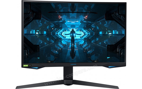 SAMSUNG C27G75TQSU - Vue de face en mode rotation