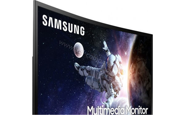 SAMSUNG C32F39NFU - Zoom sur le coin sup&eacute;rieur droit