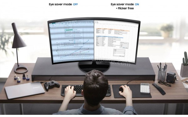 SAMSUNG C32F39NFU - Mise en situation