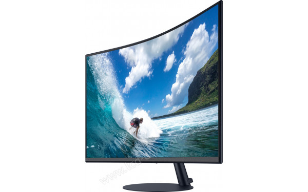 SAMSUNG C32T550FDR - Vue 3/4 droite