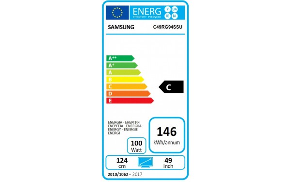 SAMSUNG C49RG94SSU - &Eacute;tiquette &eacute;nergie