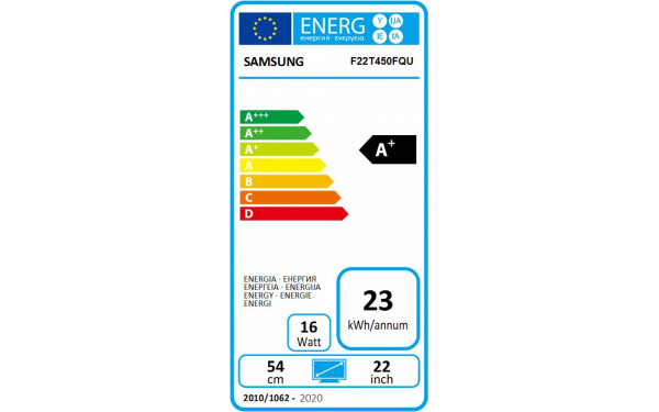 SAMSUNG F22T450FQU - &Eacute;tiquette &eacute;nergie