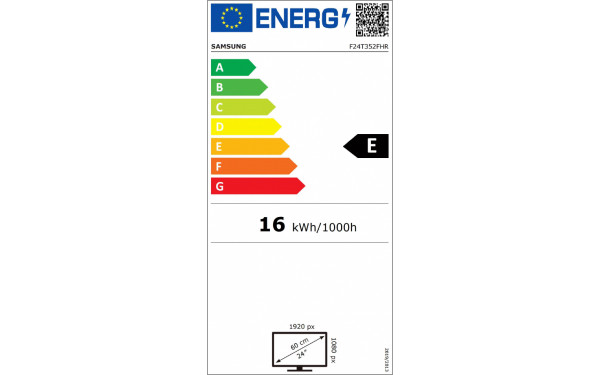 SAMSUNG F24T352FHR - &Eacute;tiquette &eacute;nergie v2