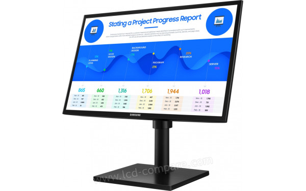 SAMSUNG F24T400FHR - Vue 3/4 droite