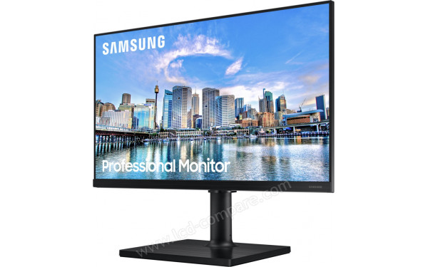 SAMSUNG F24T450FQR - Vue 3/4 droite en position  haute