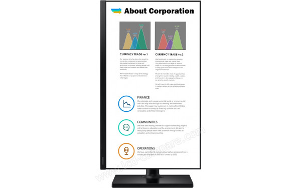 SAMSUNG F24T452FQU - Vue de face en mode portrait (2)