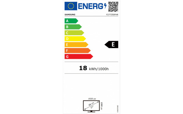 SAMSUNG F27T350FHR - &Eacute;tiquette &eacute;nergie v2