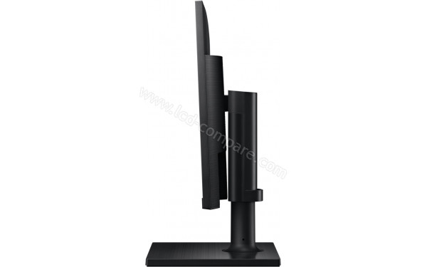 SAMSUNG F27T452FQR - Vue de profil en position haute et inclin&eacute;e vers le bas