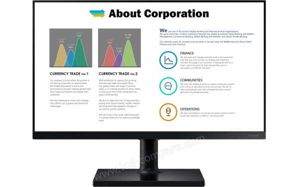 SAMSUNG F27T452FQR - Vue de face (2)