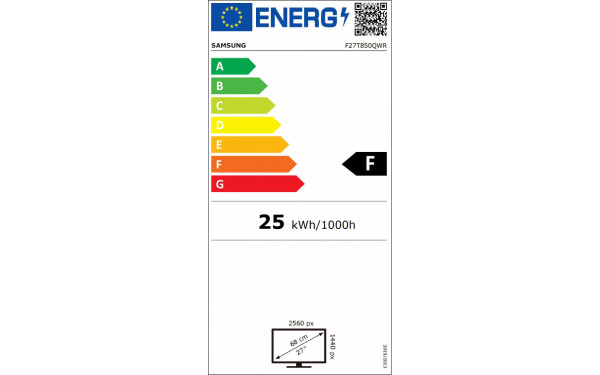 SAMSUNG F27T850QWR - &Eacute;tiquette &eacute;nergie v2