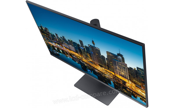 SAMSUNG F32TU870VU - Vue plong&eacute;e 3/4 droite