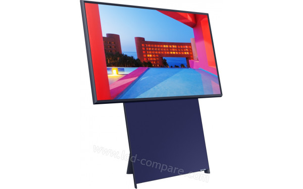 SAMSUNG GQ43LS05TCUXZG - Vue 3/4 gauche en mode paysage