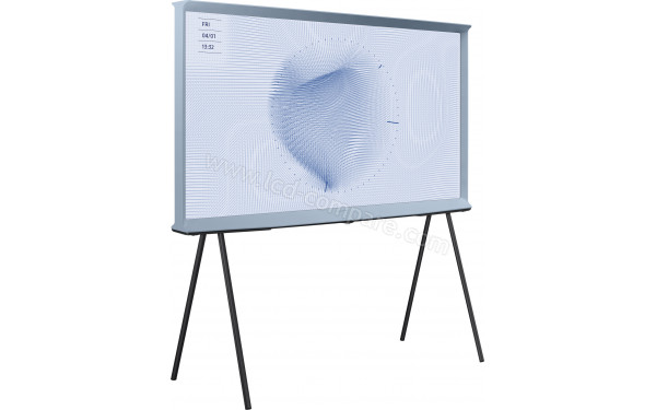 SAMSUNG The Serif GQ55LS01BBUXZG - Vue 3/4 gauche avec support