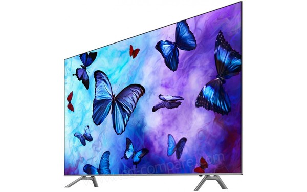 SAMSUNG GQ75Q6FNGTXZG - Vue 3/4 droite dans bas