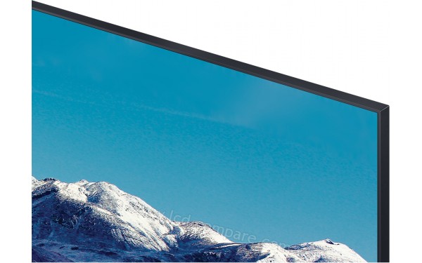 SAMSUNG GU43TU8509UXZG - Zoom sur le coin sup&eacute;rieur droit