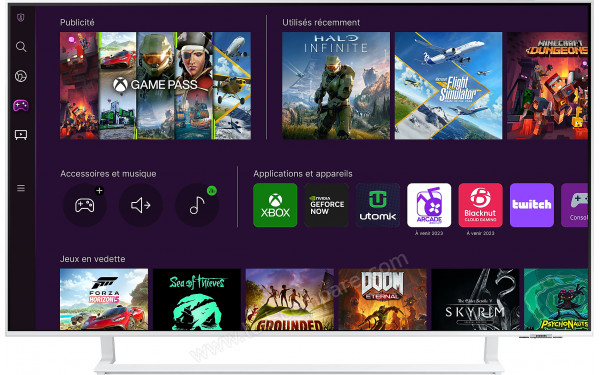 SAMSUNG GU50CU8589UXZG - Vue de face (interface Tizen)