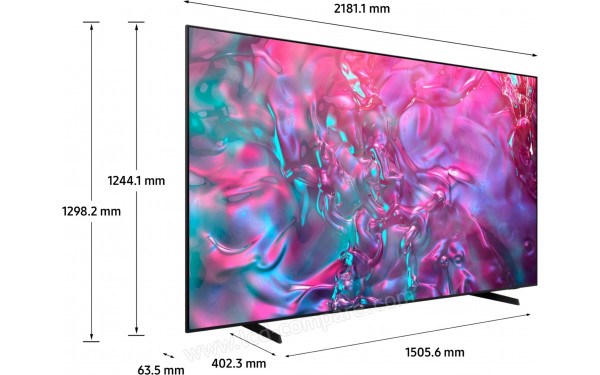 SAMSUNG GU98DU9079UXZG - Vue 3/4 gauche