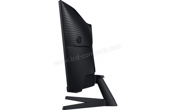 SAMSUNG C34G55TWWPXXU - Vue de profil en position inclin&eacute;e vers l'avant