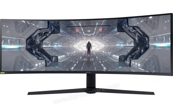 SAMSUNG C49G93TSSP - Vue de face en mode rotation