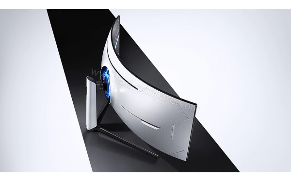 SAMSUNG C49G93TSSU - Vue 3/4 arri&egrave;re en perspective