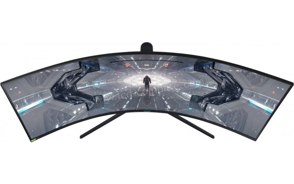 SAMSUNG C49G95TSSP - Vue du dessus en perspective