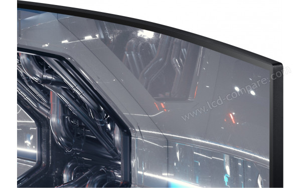 SAMSUNG C49G95TSSP - Zoom sur le coin sup&eacute;rieur droit