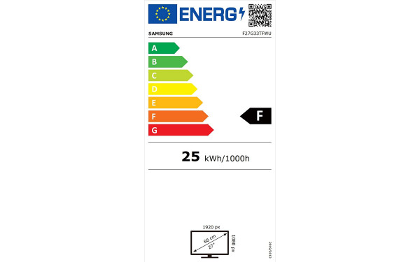 SAMSUNG F27G33TFWU - &Eacute;tiquette &eacute;nergie v2