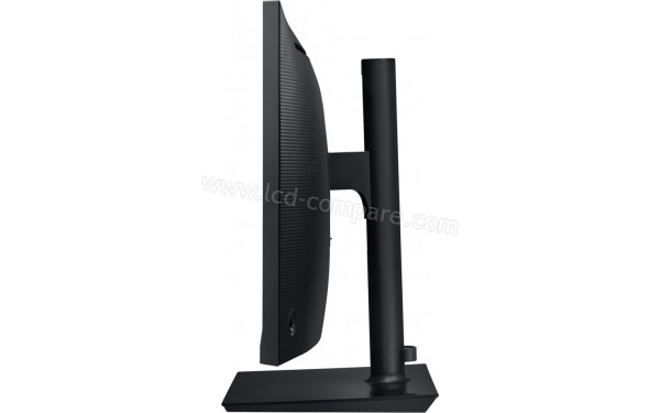 SAMSUNG F27T850QWU - Vue de profil en position basse