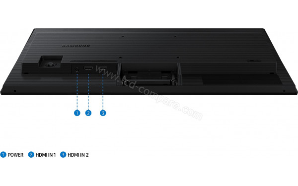 SAMSUNG LS22F320GAUXEN - Connectiques