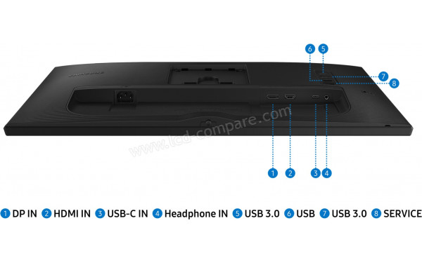SAMSUNG S24A400UJU - Connectiques