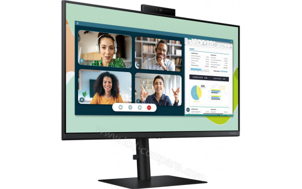 SAMSUNG S24A406VEU - Vue 3/4 gauche