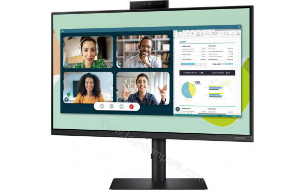 SAMSUNG S24A406VEU - Vue 3/4 droite