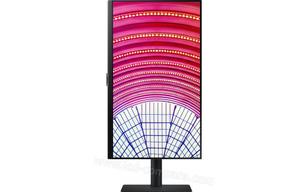 SAMSUNG LS24A600NWUXXU - Vue de face en mode portrait