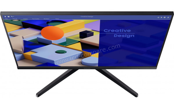 SAMSUNG S24C314EAU - Vue en plong&eacute;e