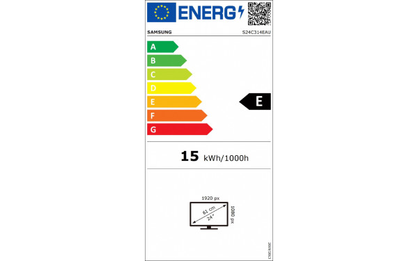 SAMSUNG S24C314EAU - &Eacute;tiquette &eacute;nergie v2