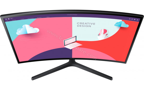 SAMSUNG S24C366EAU - Vue en plong&eacute;e