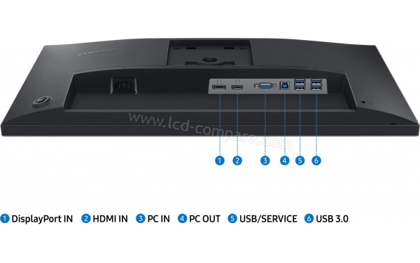 SAMSUNG S24C432GAU - Connectiques
