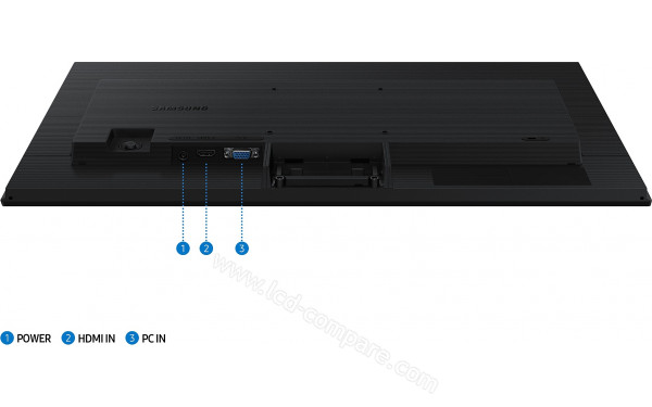 SAMSUNG LS24D300GAUXEN - Connectiques