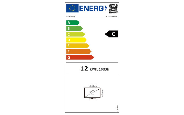 SAMSUNG LS24D408GEUXEN - &Eacute;tiquette &eacute;nergie v2