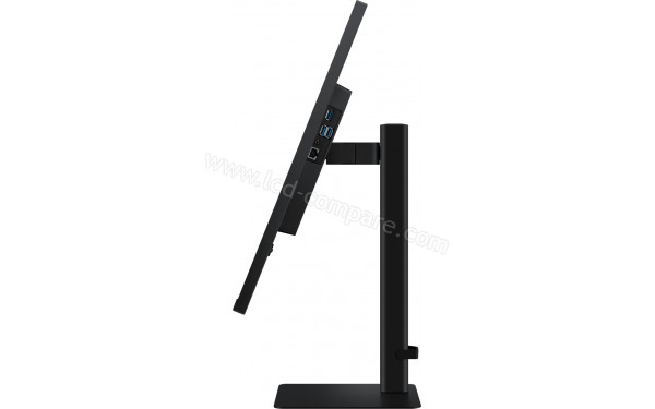 SAMSUNG LS24D604UEUXXE - Vue de profil bascul&eacute; vers l'arri&egrave;re