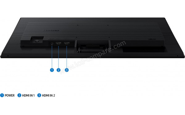 SAMSUNG LS24F322GAUXEN - Connectiques