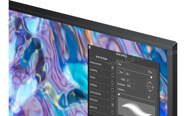SAMSUNG S27B610EQU - Zoom sur le coin sup&eacute;rieur droit