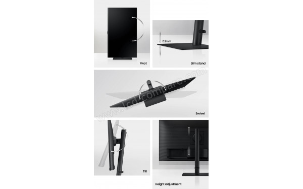 SAMSUNG LS27B800PXPXXU - Multi-vues