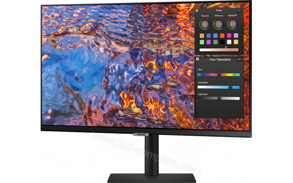 SAMSUNG LS27B800PXPXXU - Vue 3/4 droite